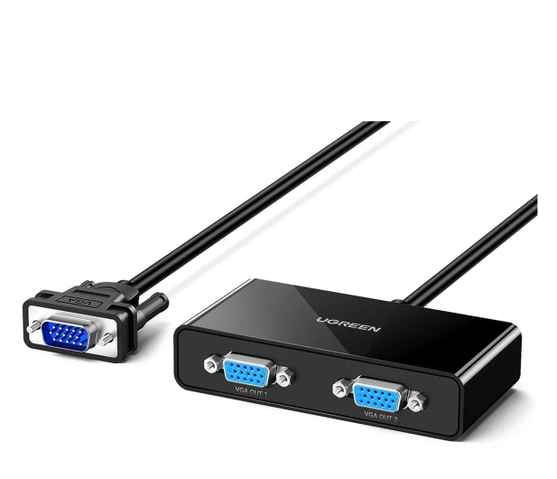 UGREEN 40254 Rozdzielacz wideo VGA do 2x VGA - 1m czarny - 1501491 - zdjęcie